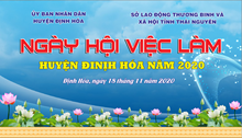 THÔNG BÁO TỔ CHỨC NGÀY HỘI VIỆC LÀM HUYỆN ĐỊNH HÓA NĂM 2020